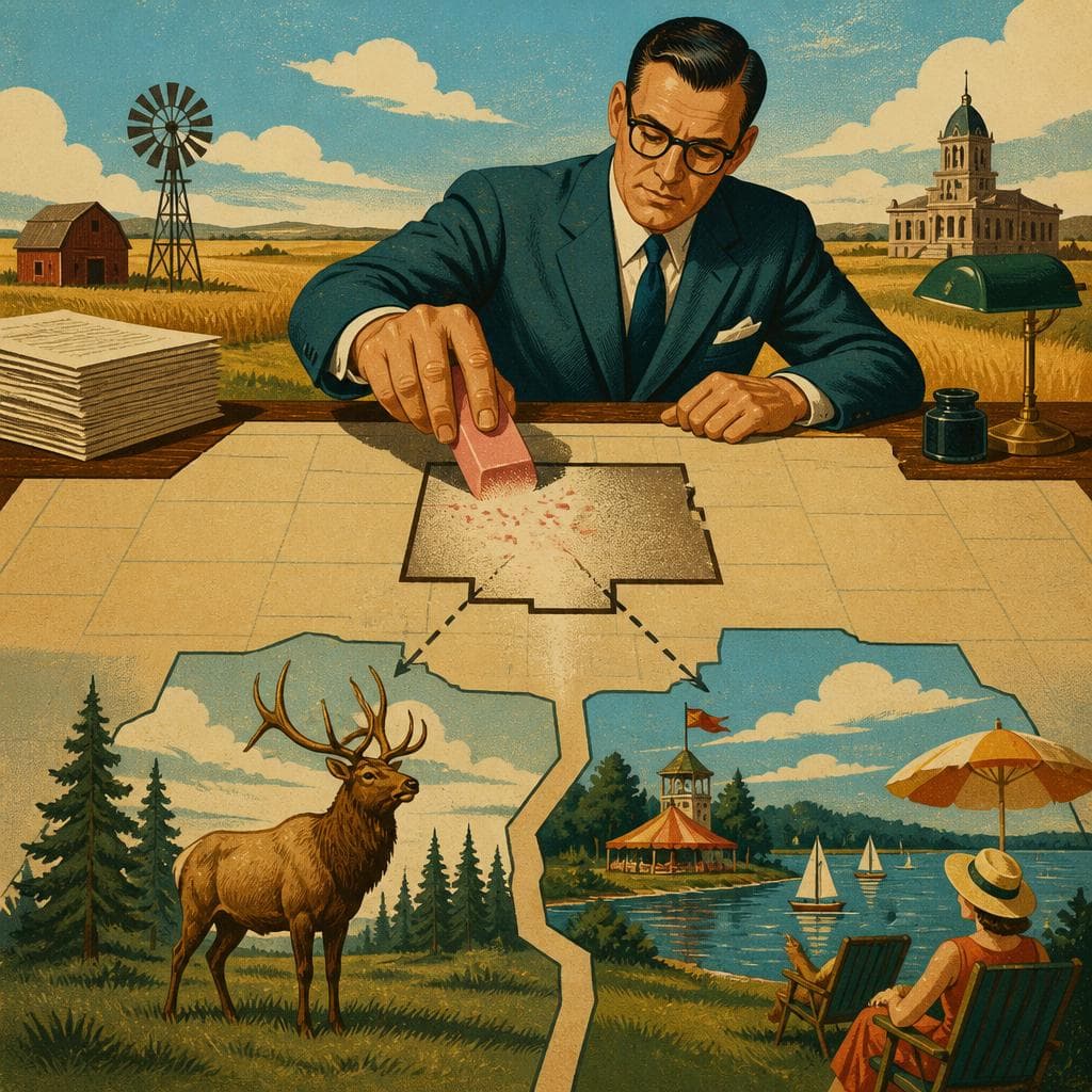 Cover art for When a Kansas County Vanished on Paper