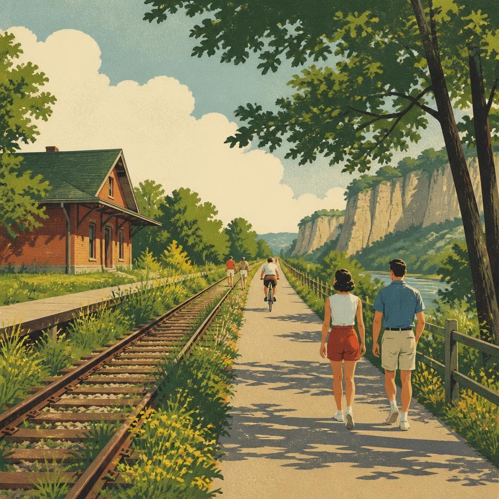 Cover art for Where the Trains Gave Way to Footsteps