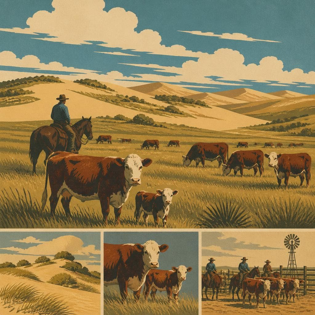 Cover art for Where Sand and Grass Raise Cattle