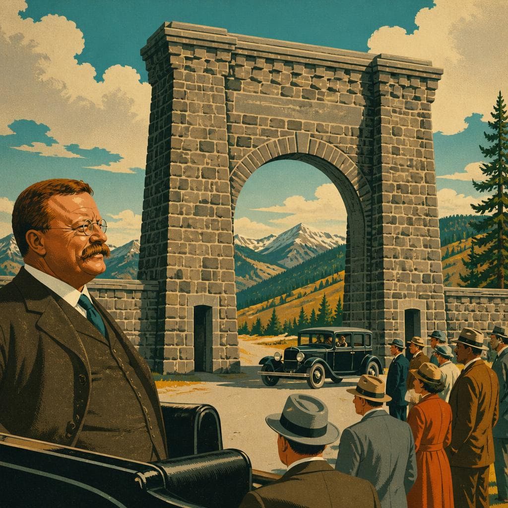 Cover art for The Stone Gateway Roosevelt Helped Set in Place