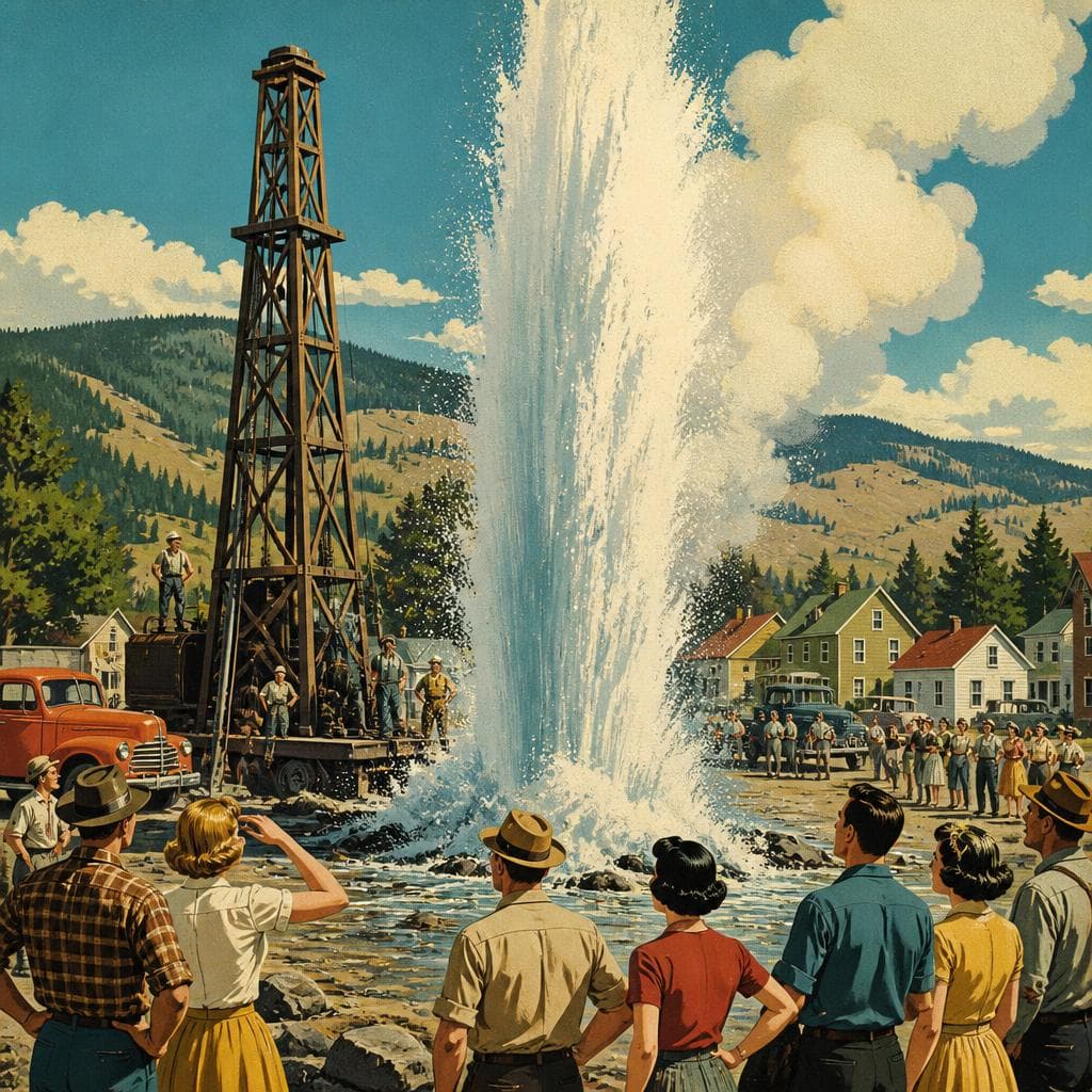 Cover art for When Soda Springs Drilled Up a Geyser