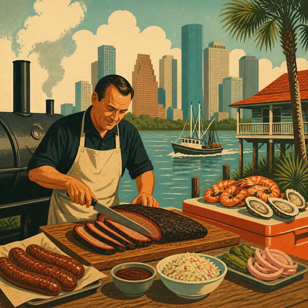Cover art for Where Houston Barbecue Learned a Coastal Accent
