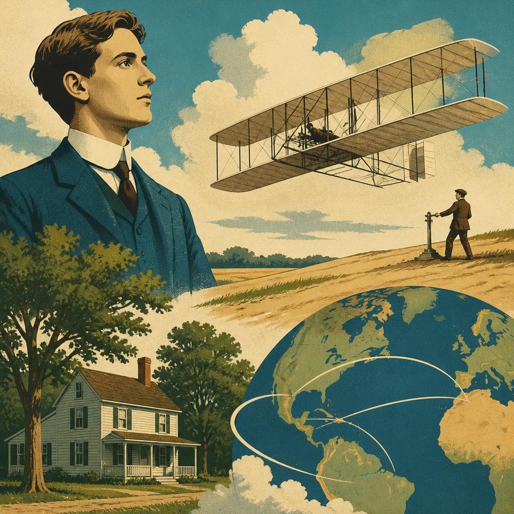 Cover art for Where Wilbur Wright’s Story First Lifted
