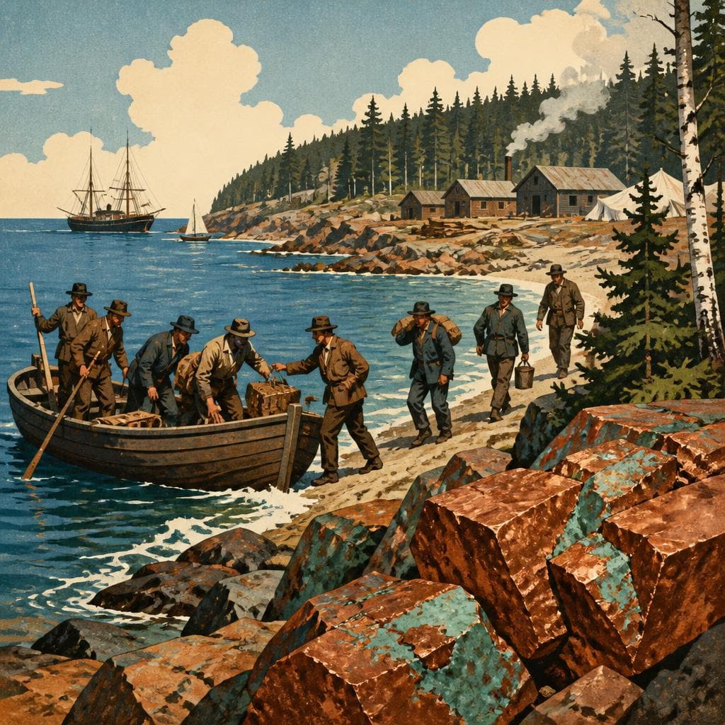 Cover art for Where the Copper Country First Came Ashore