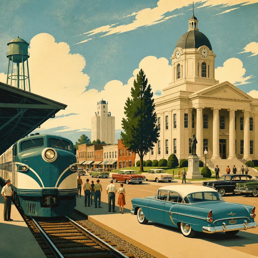 Cover art for When the Rails Met the Courthouse in Purvis