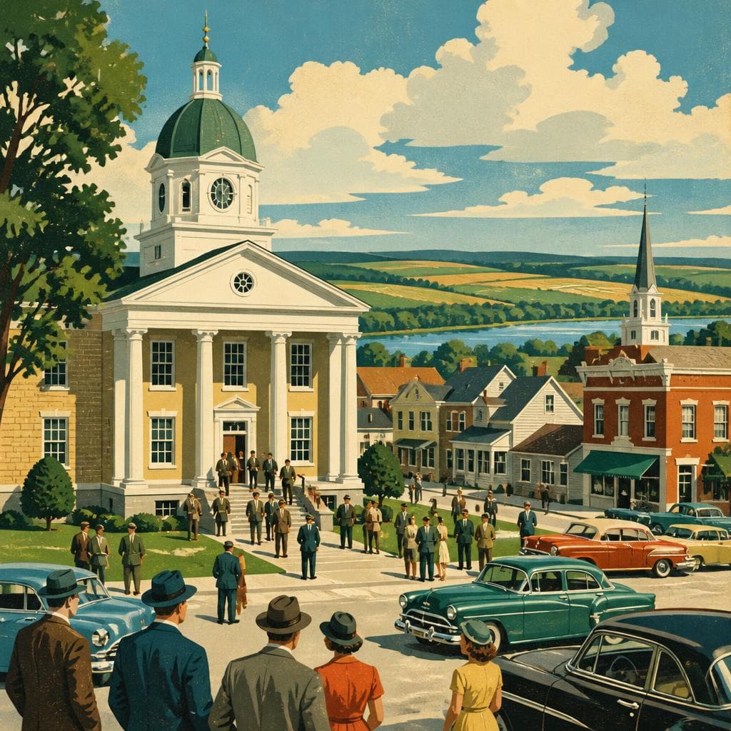 Cover art for A Small Town Where the County Came to Decide