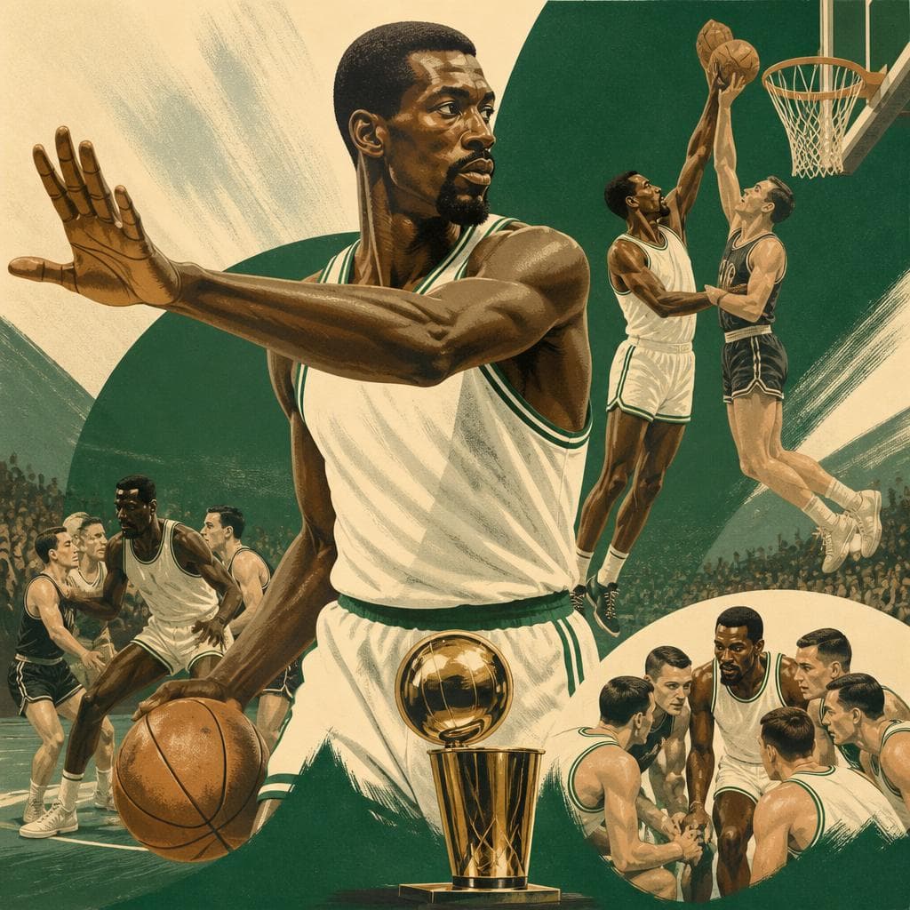 Cover art for Bill Russell and the Shape of Winning