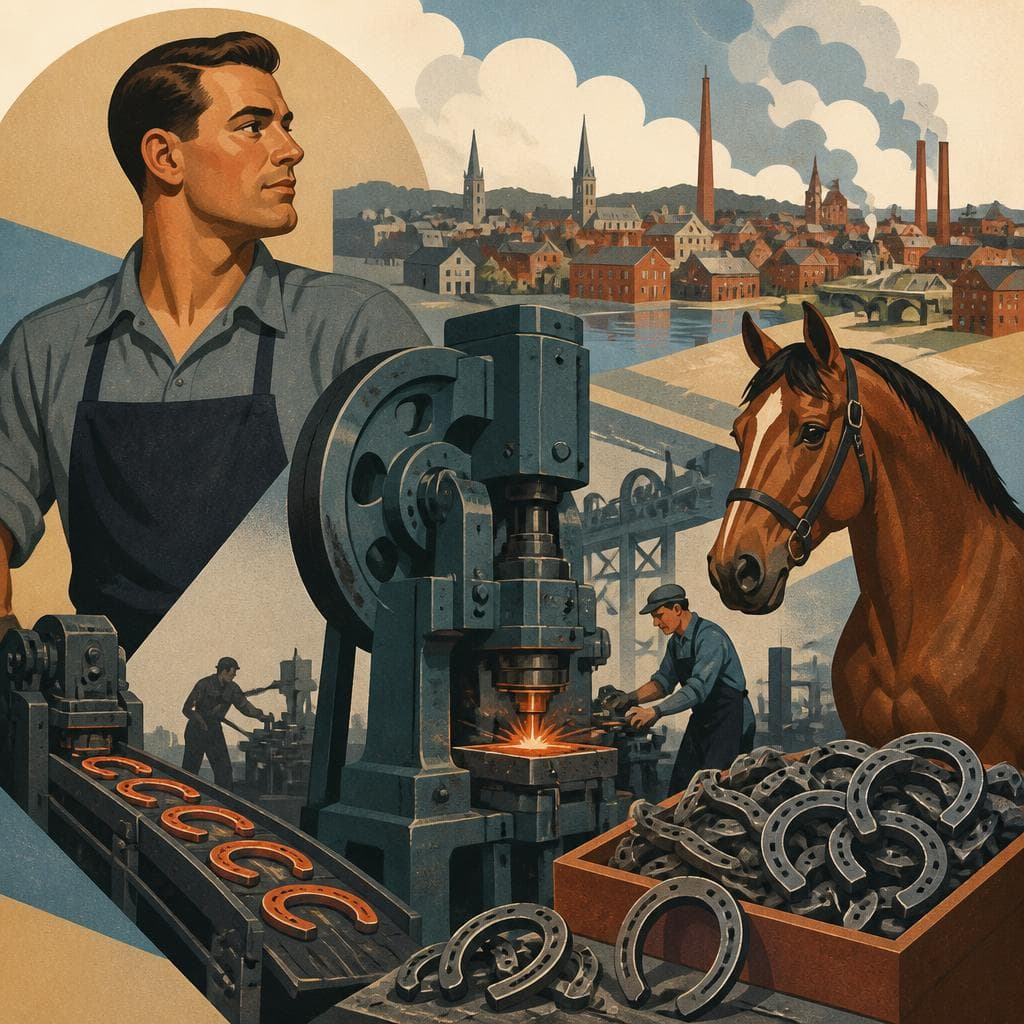 Cover art for How Troy Learned to Make Horseshoes by the Millions