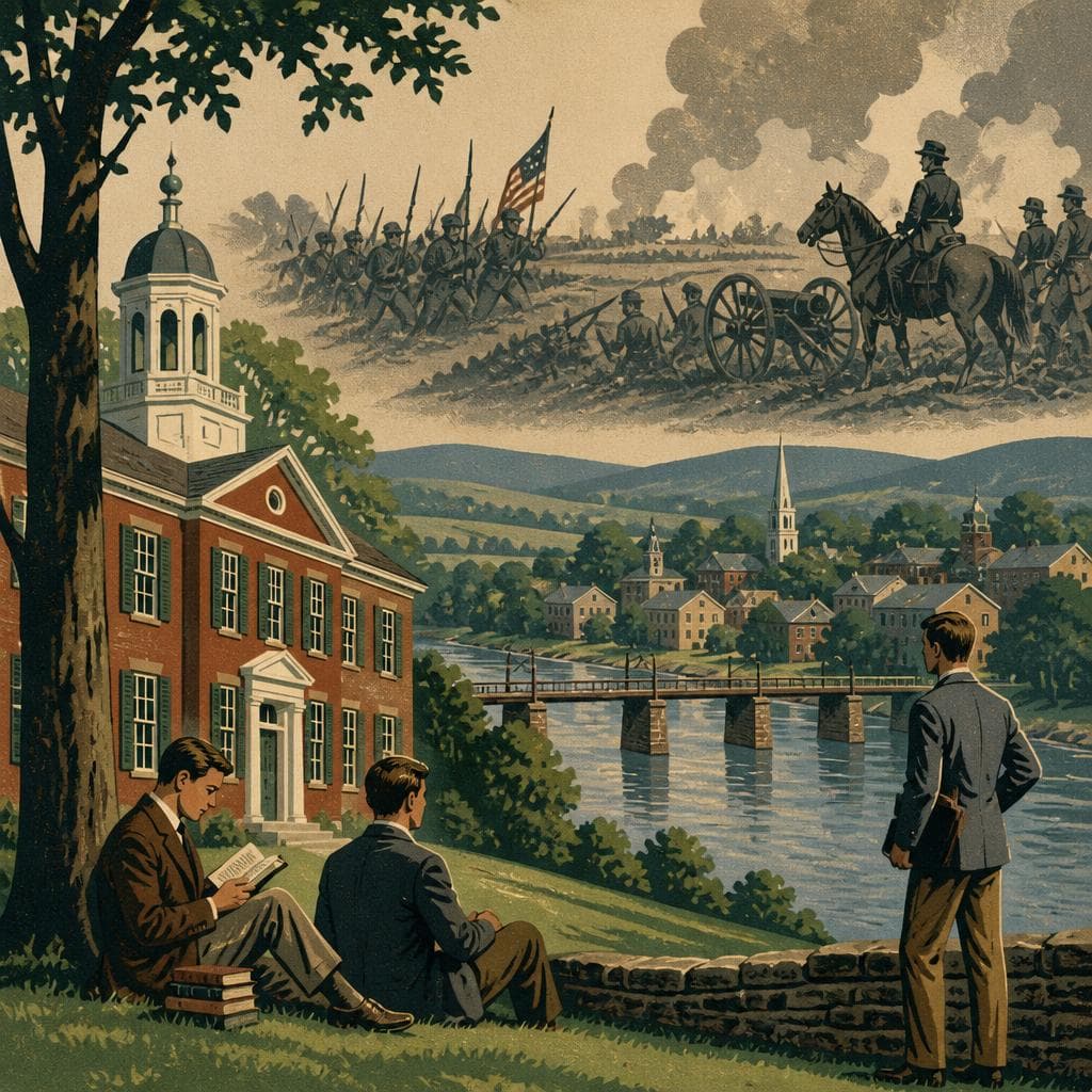 Cover art for A College, a River, and a Country at War