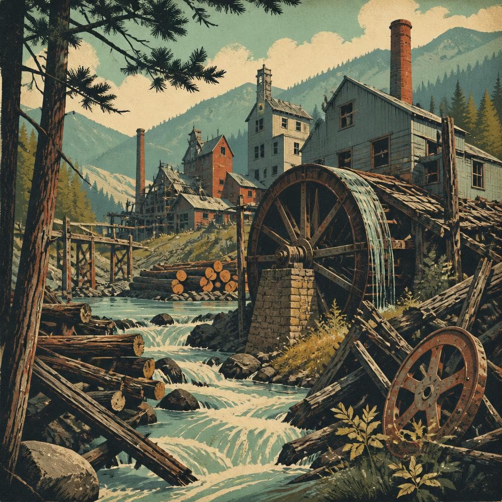 Cover art for Where Water Turned Pine Into Power