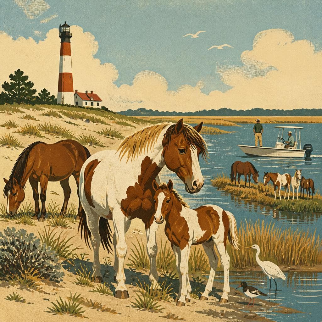 Cover art for Assateague’s Horses, Between Legend and Care