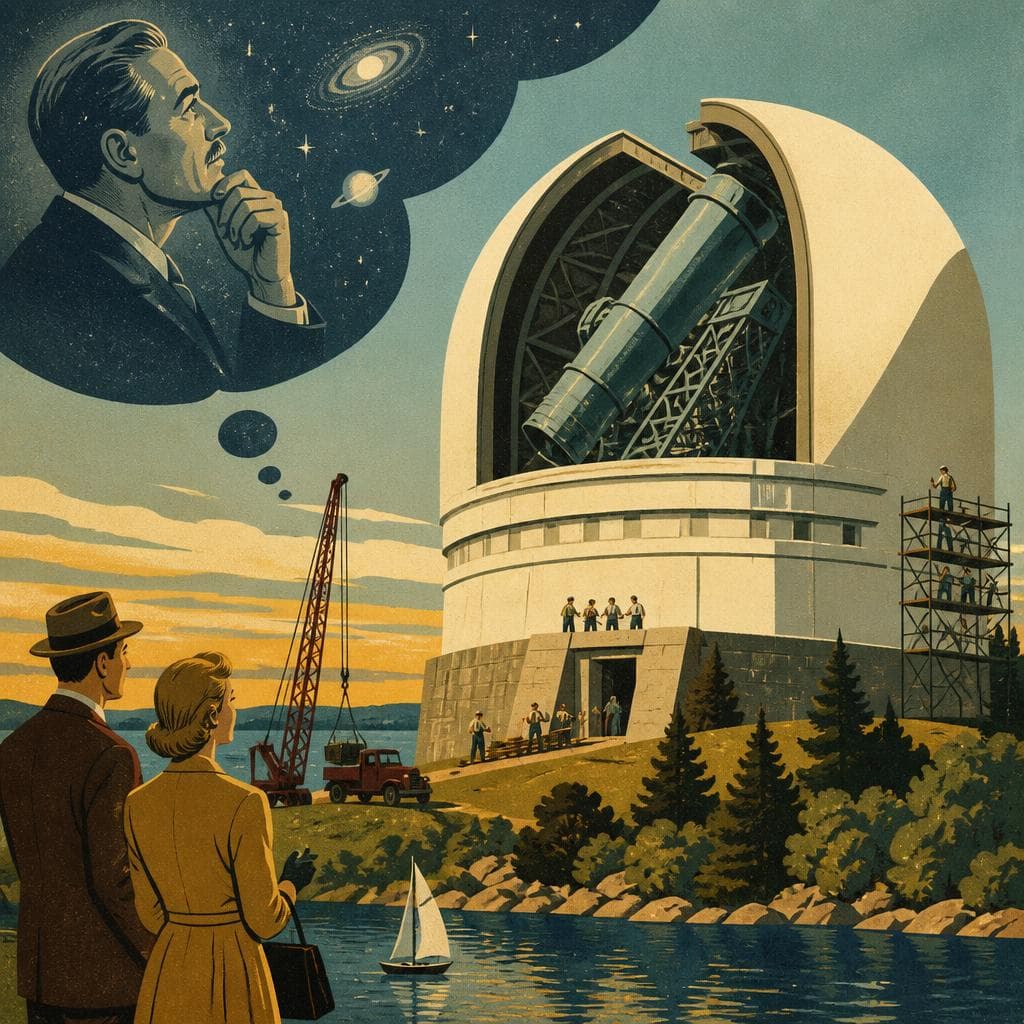 Cover art for The Telescope Money Built, and Hale Imagined