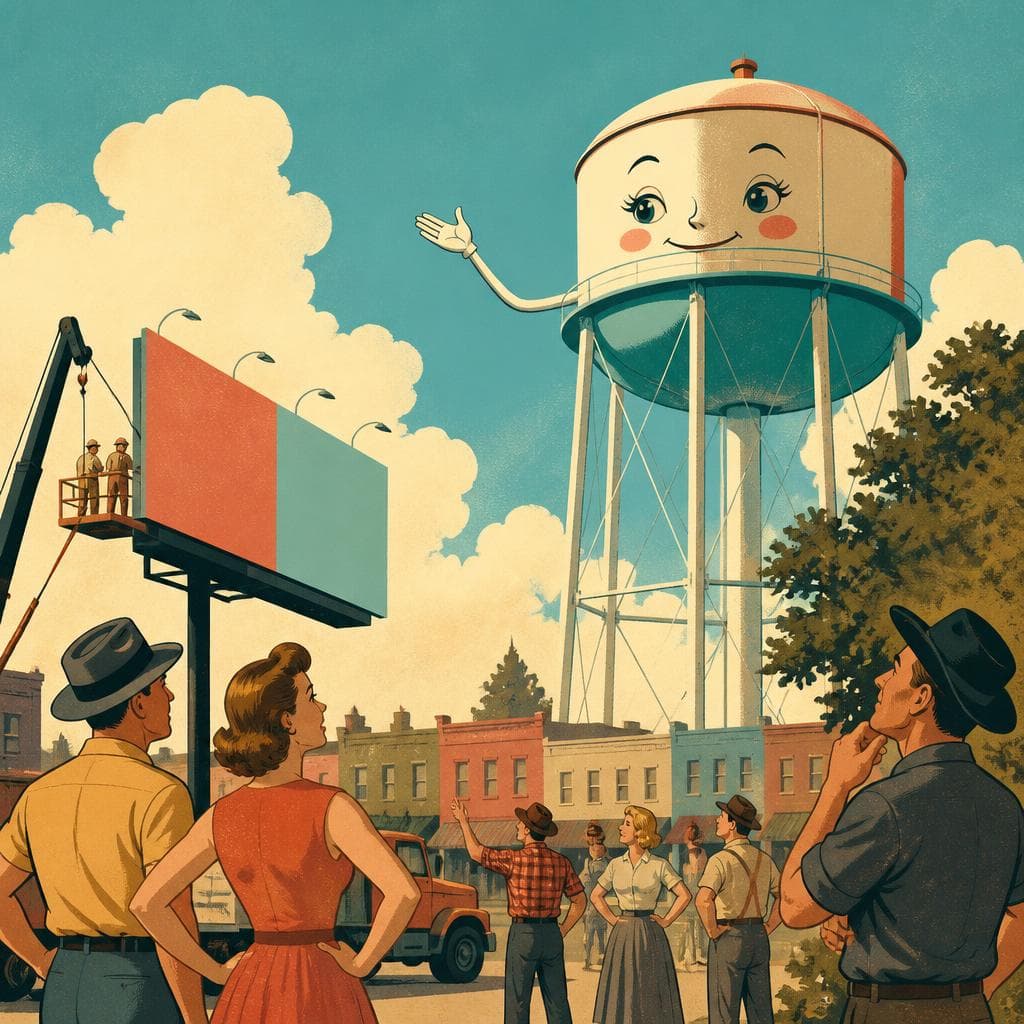 Cover art for How a Water Tower Learned to Say Y’all