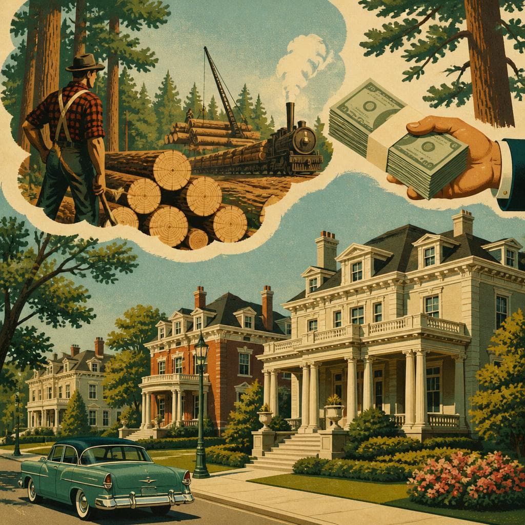 Cover art for Where Pine Money Turned Into Mansions