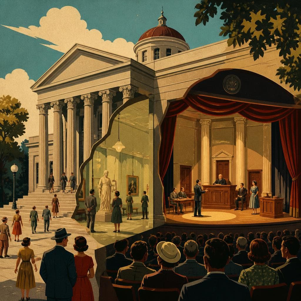 Cover art for When the Courthouse Took the Stage