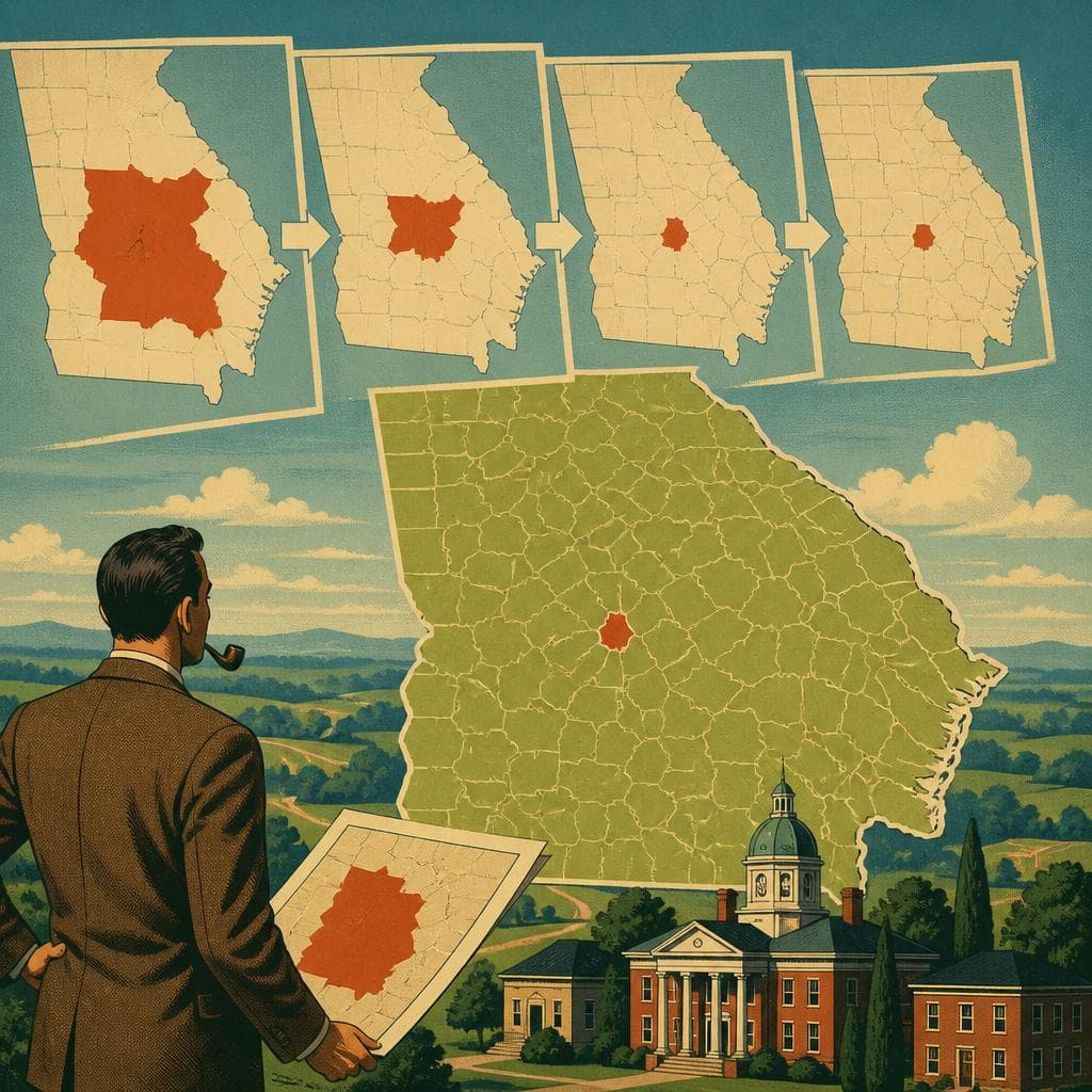 Cover art for When the Map Kept Trimming Montgomery