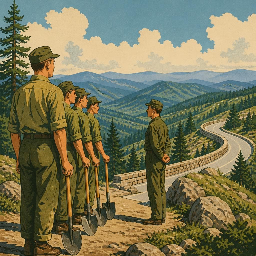 Cover art for Shovels at Attention on the Blue Ridge
