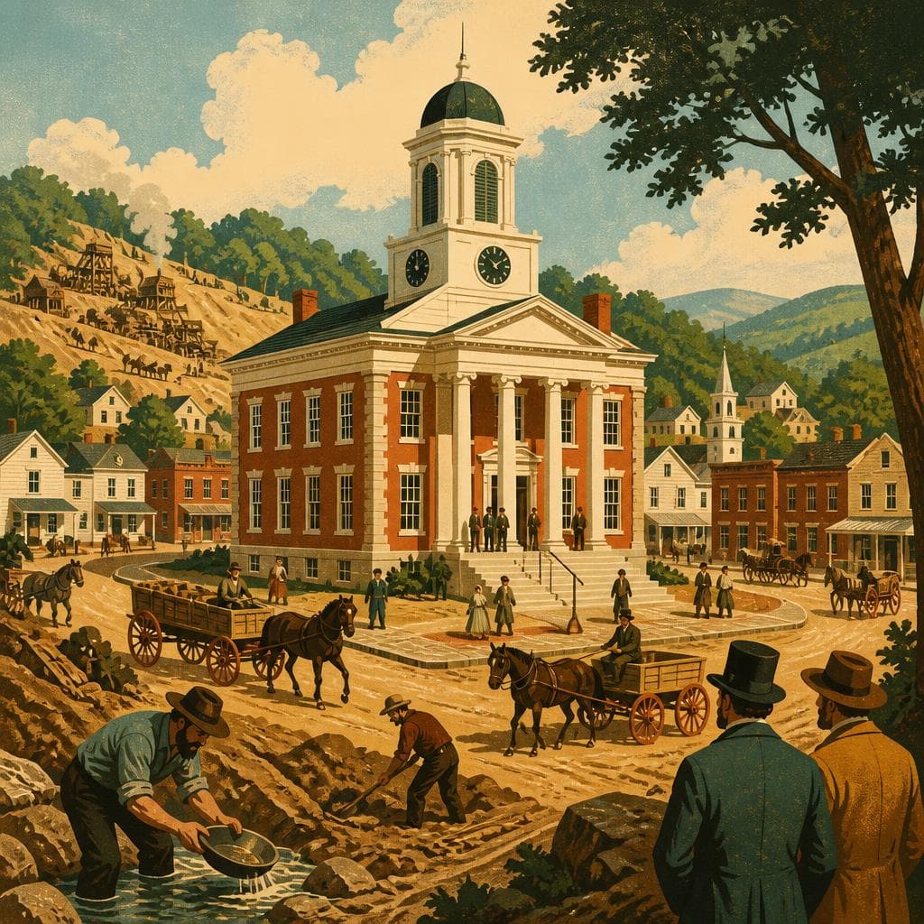 Cover art for A Courthouse at the Center of the Rush