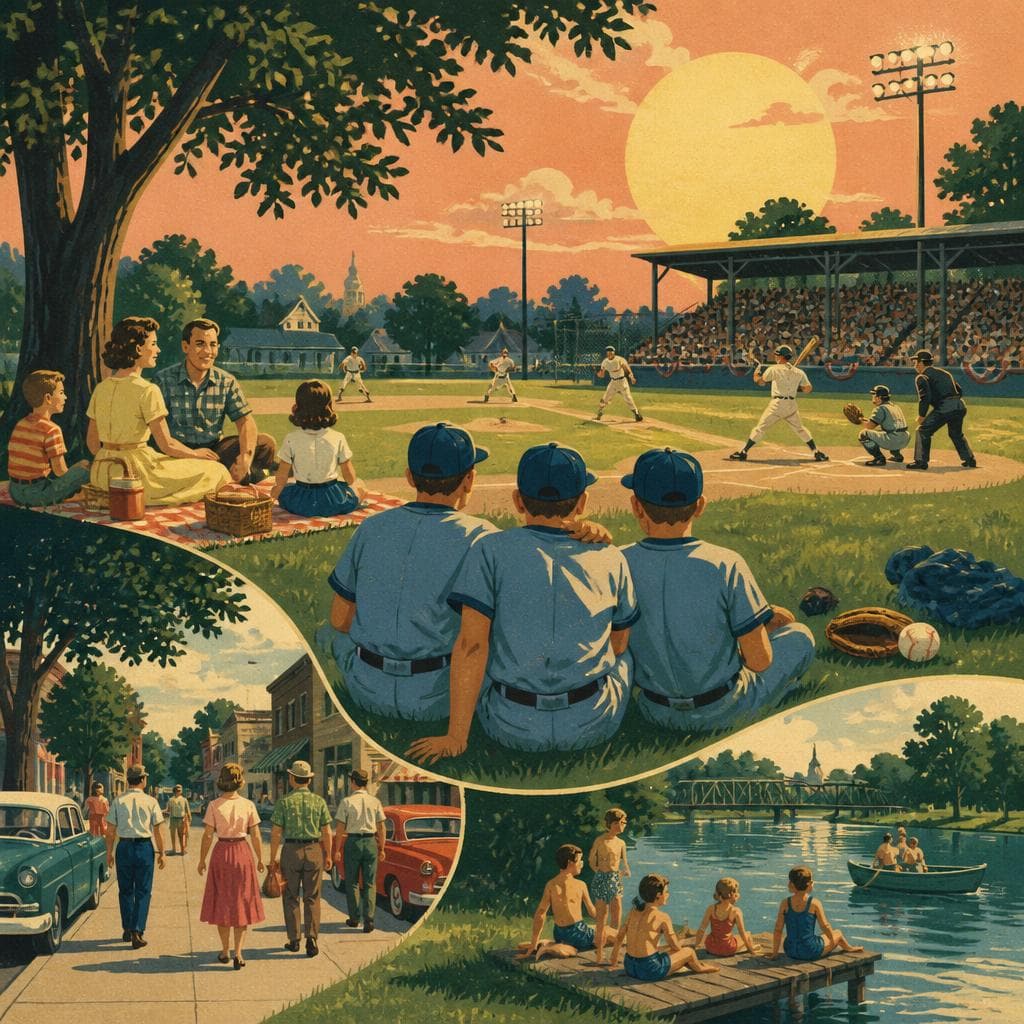 Cover art for Where Summer Gathered: Litchfield and Town Ball