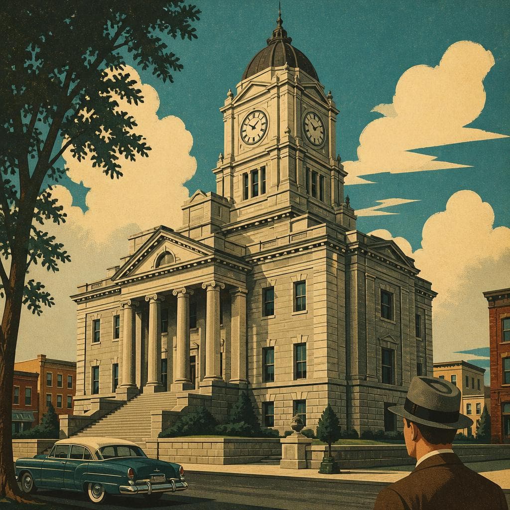Cover art for Why the Courthouse Had to Loom
