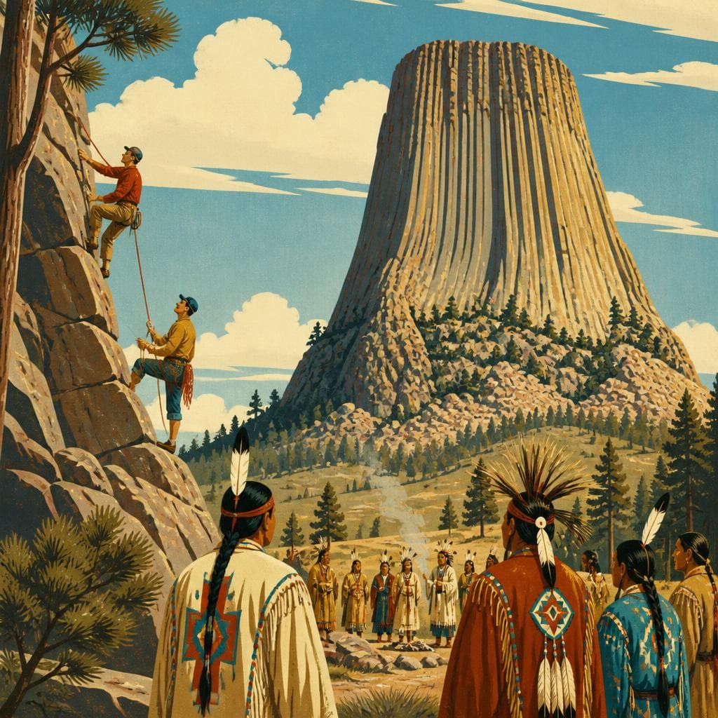 Cover art for At Devils Tower, Stone and Ceremony Meet