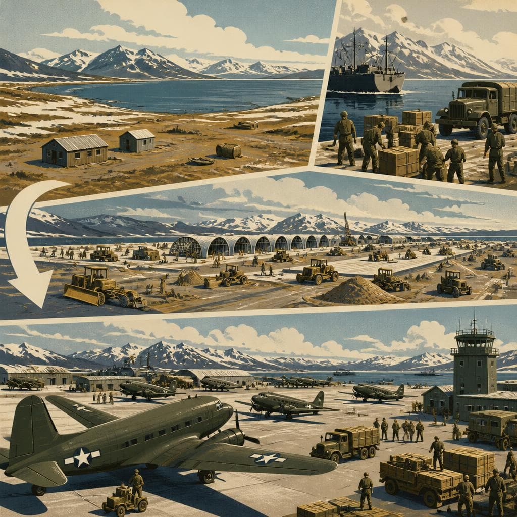 Cover art for How Cold Bay Became a Wartime Giant