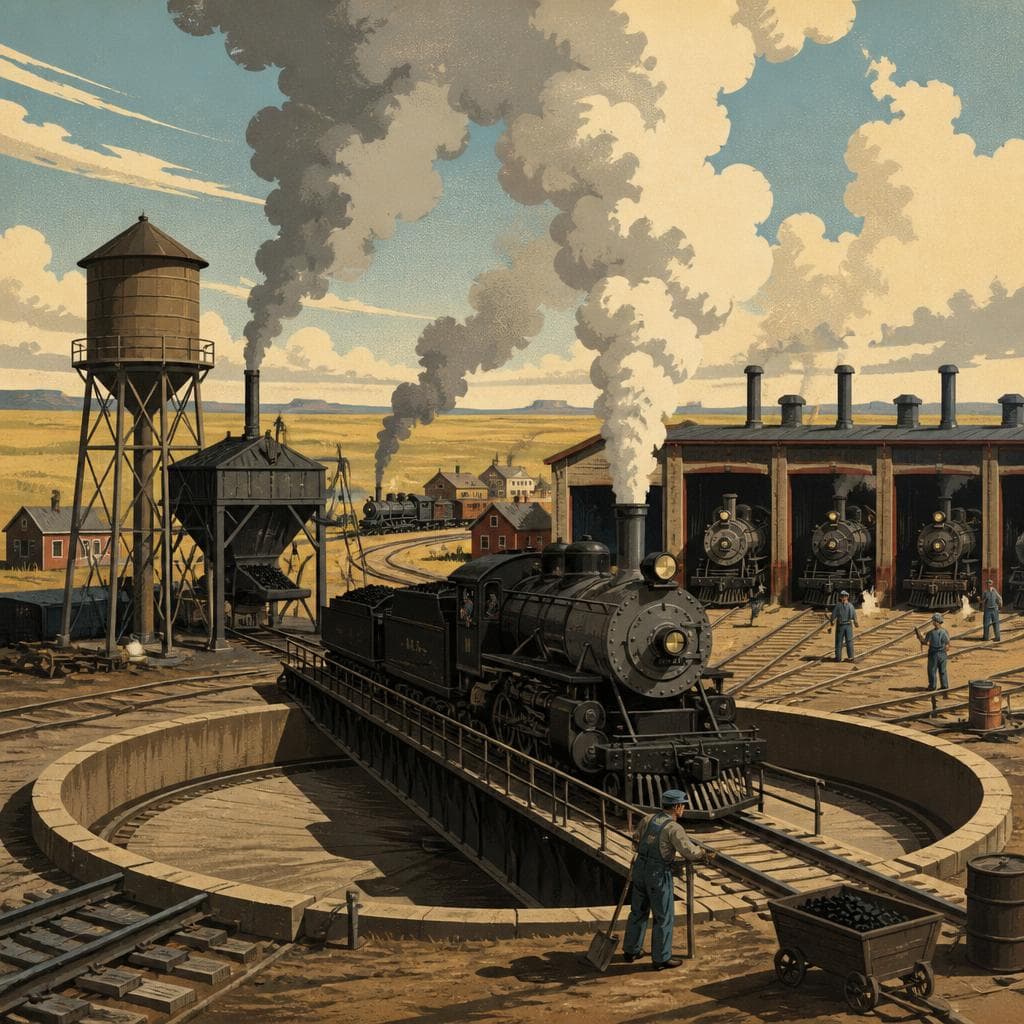 Cover art for Where Steam Trains Came to Be Turned and Tended