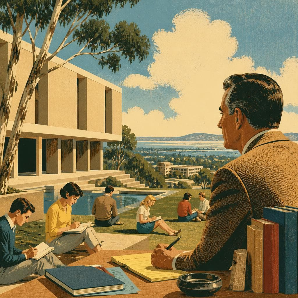 Cover art for Oakley Hall and the Writing Life at UC Irvine