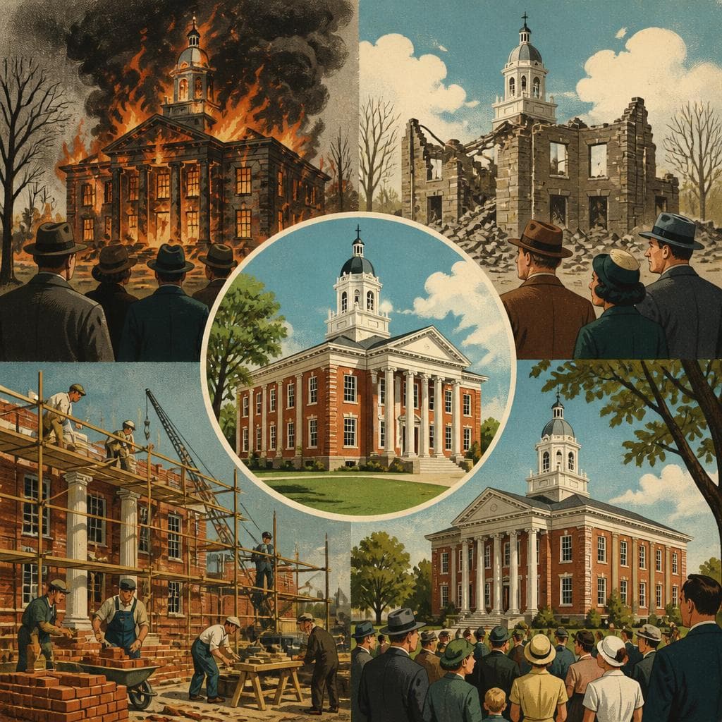 Cover art for After the Fire, a Courthouse That Held a County Together