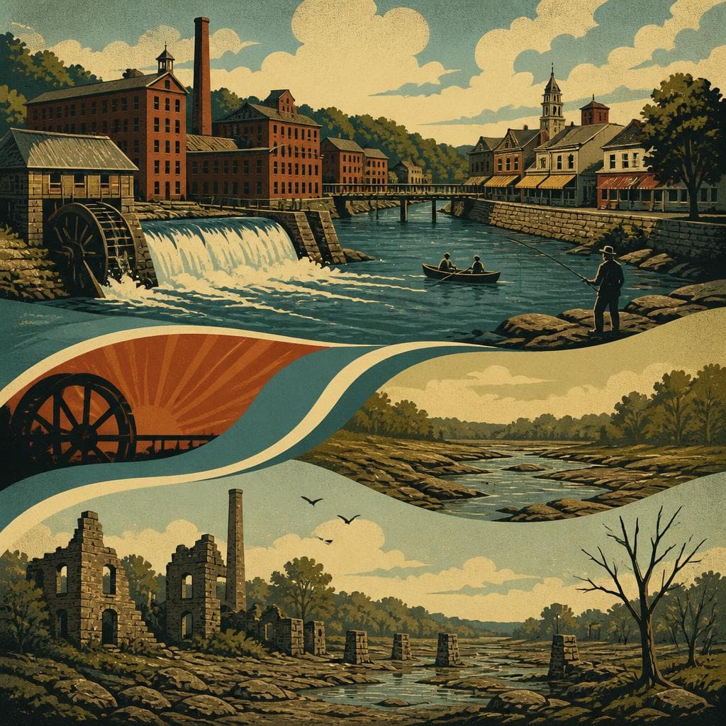 Cover art for Where the River Built a Town, Then Left It Behind