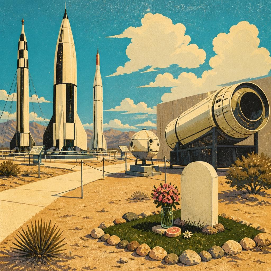 Cover art for Where the Rockets End and Ham Is Remembered