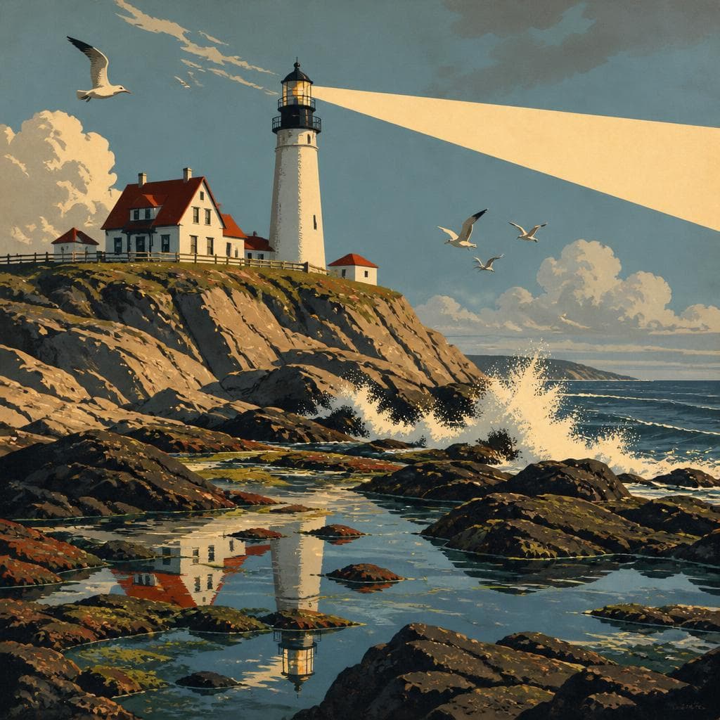 Cover art for Where the Light Shares the Headland