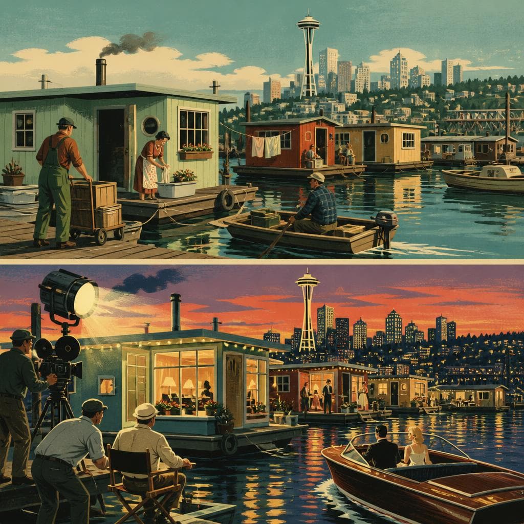 Cover art for Lake Union’s Floating Homes, Before and After the Movies