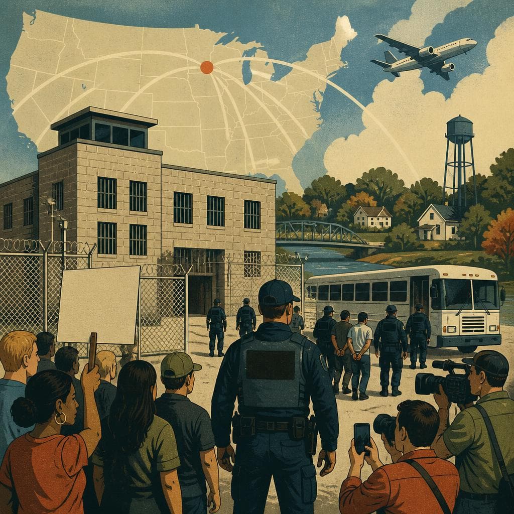 Cover art for How a County Jail Became an Immigration Flashpoint
