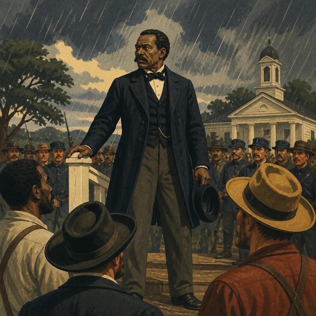 Cover art for At Colfax, George Washington Wells Stood in the Storm