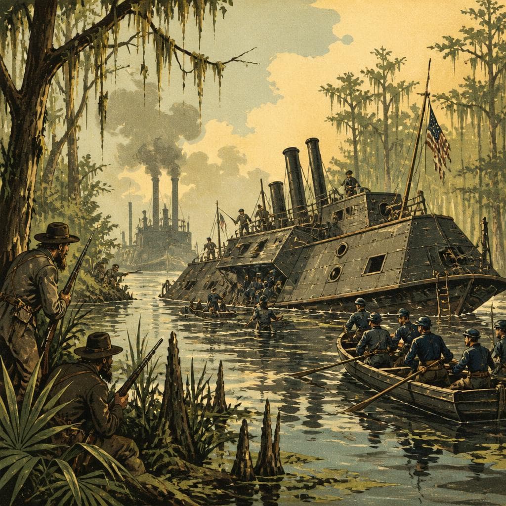 Cover art for Where the Bayous Trapped the Gunboats