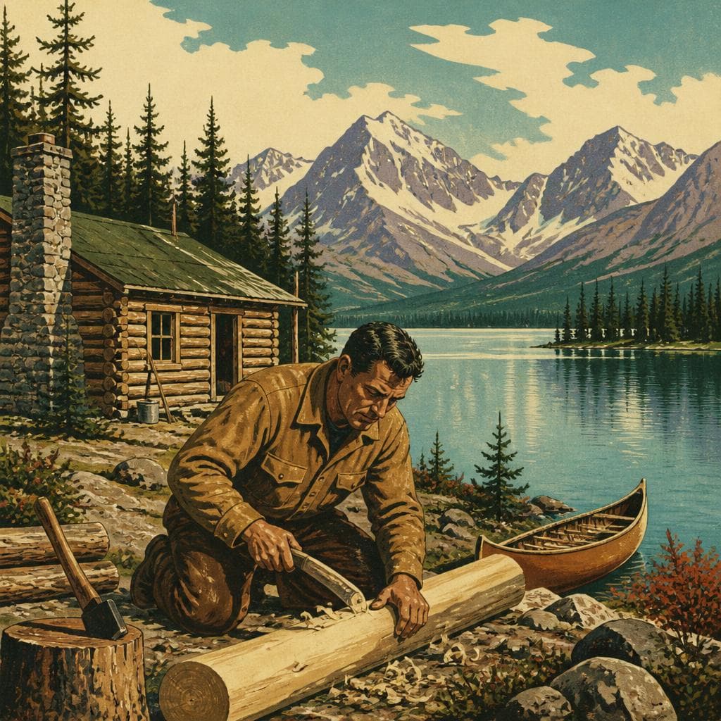 Cover art for At Twin Lakes, One Man Built a Life by Hand