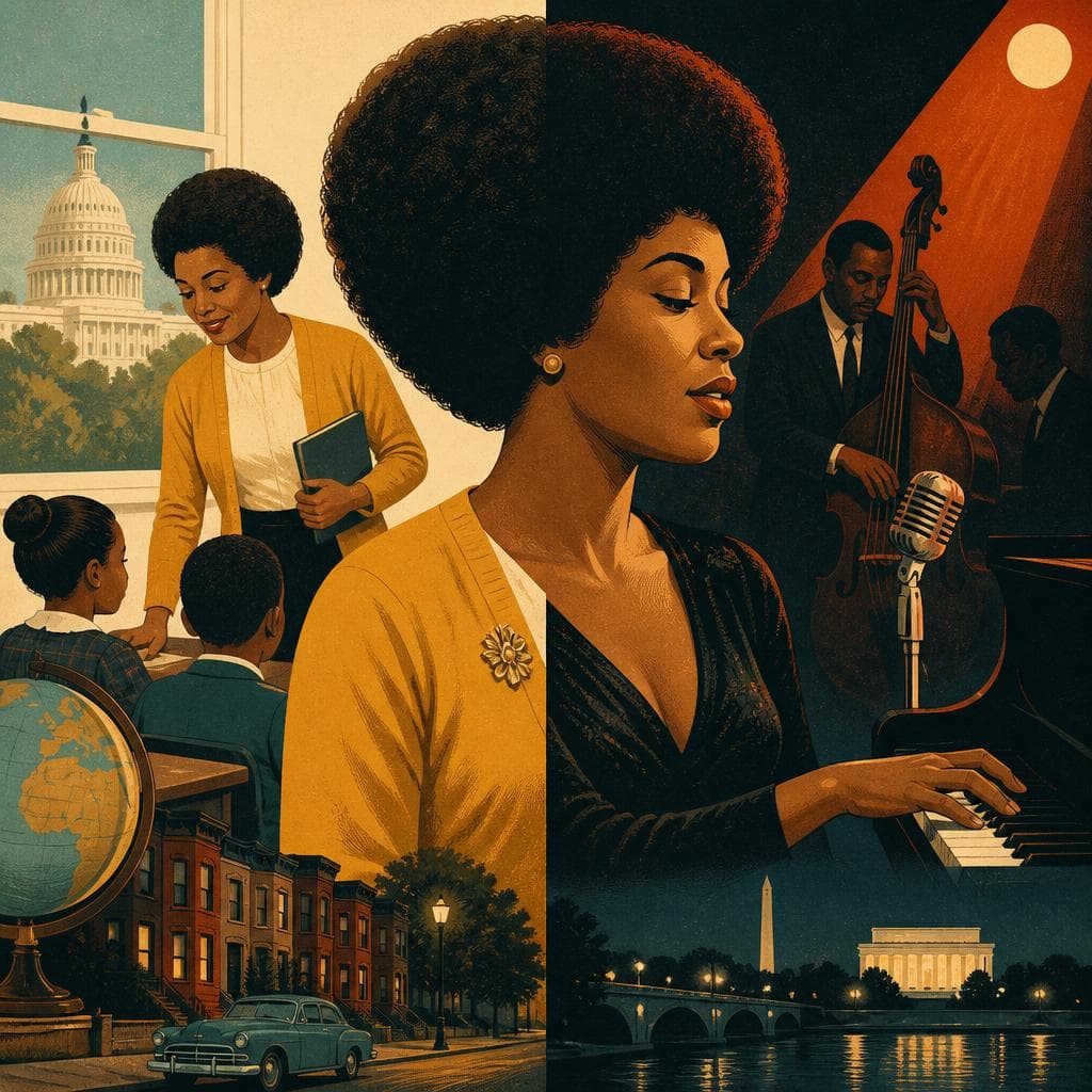 Cover art for By Day, a Teacher; By Night, Roberta Flack