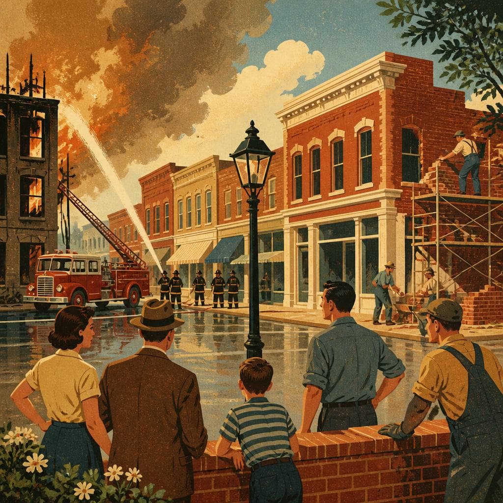 Cover art for After the Fire, Downtown Held Its Ground