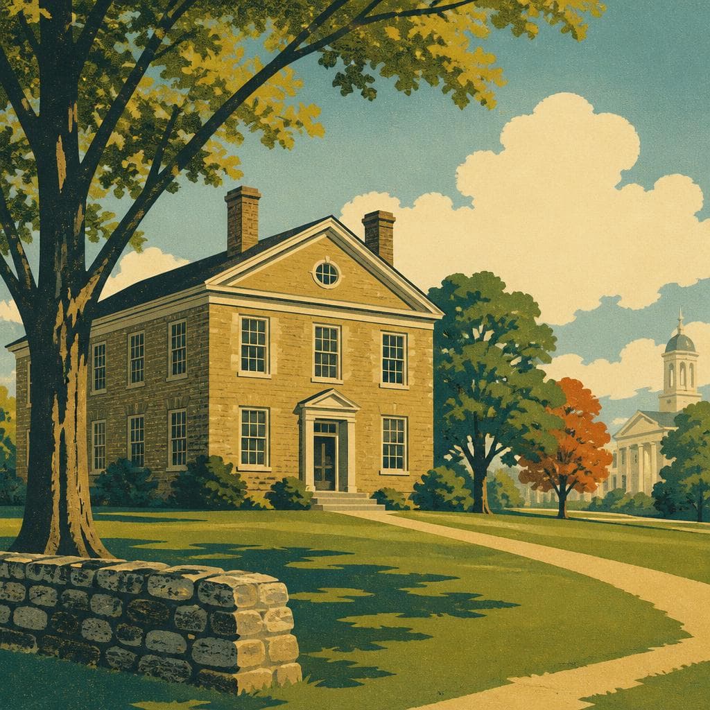 Cover art for East College and the Campus Before DePauw