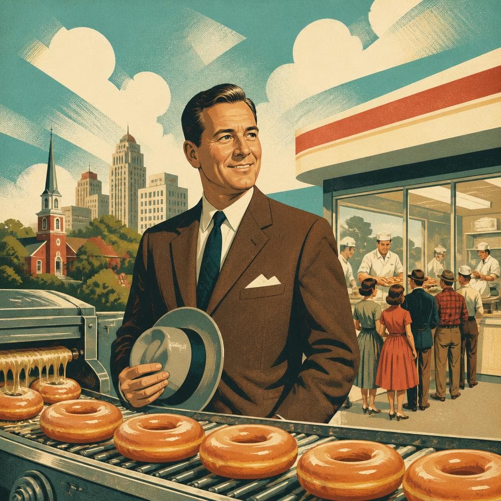 Cover art for The Man Who Brought Krispy Kreme to Winston-Salem