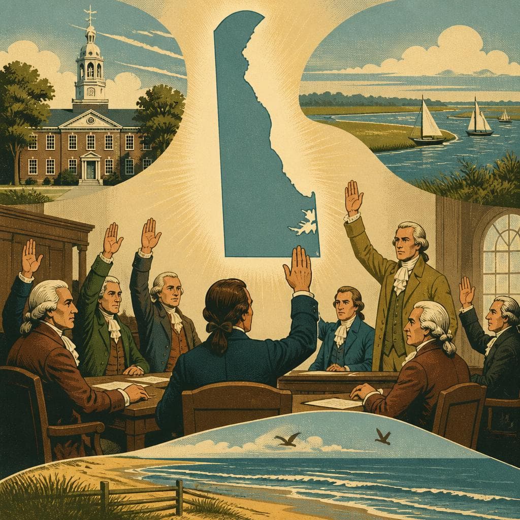 Cover art for Before Anyone Knew, Delaware Went First