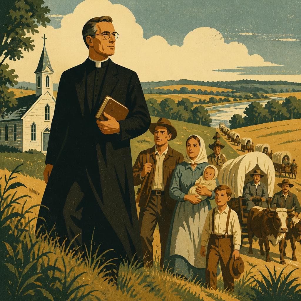 Cover art for The Priest Who Carried Glandorf West