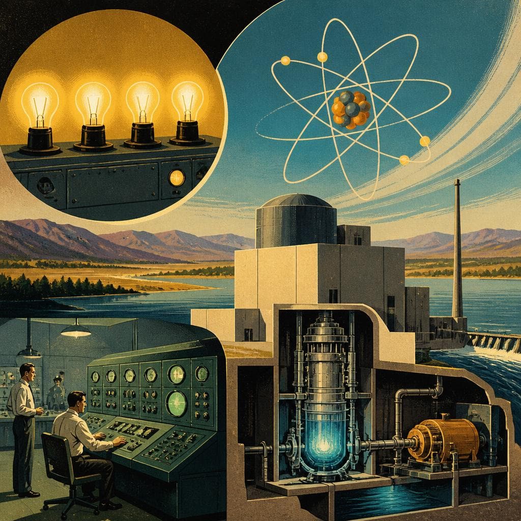 Cover art for When Four Bulbs Announced the Atomic Age