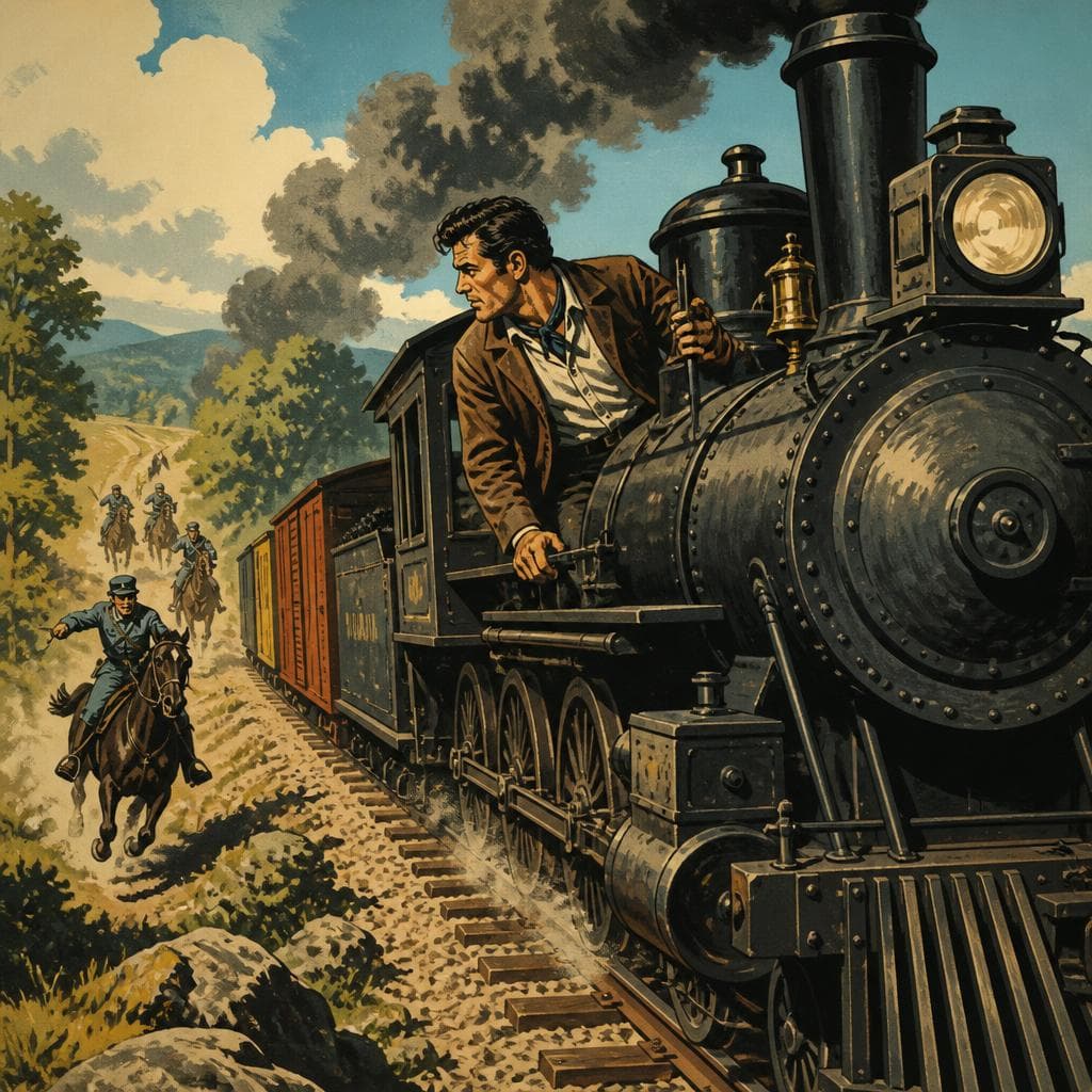 Cover art for The Man Who Stole a Train for the Union