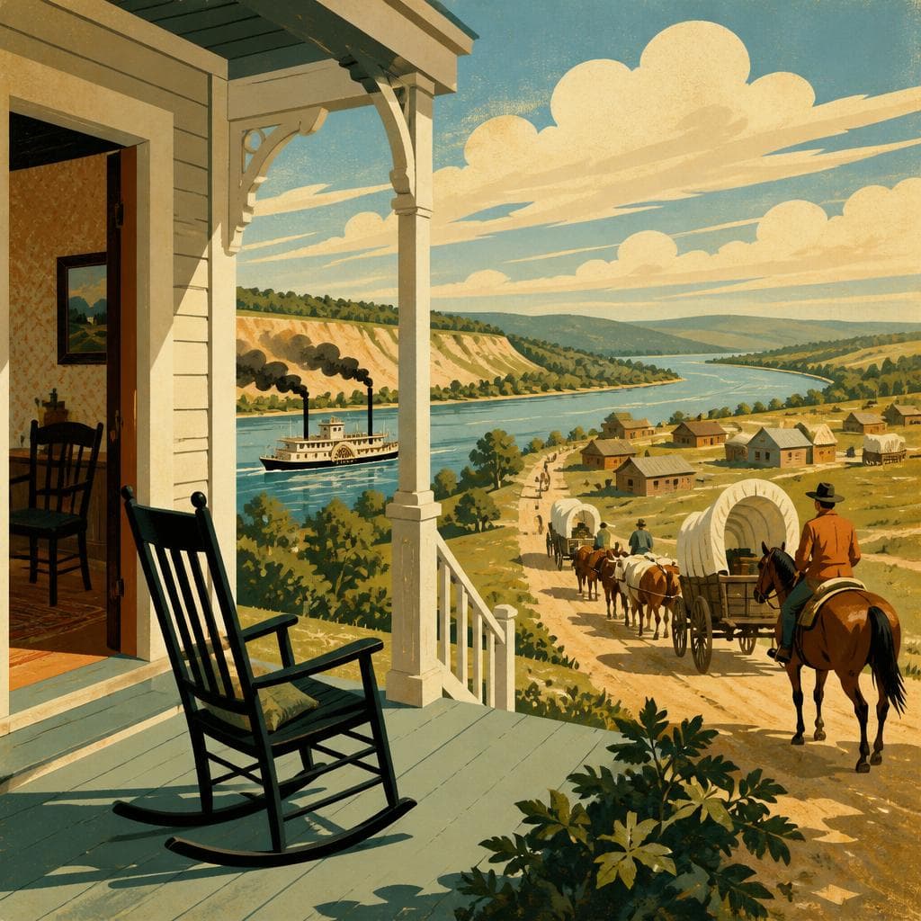 Cover art for Where the River Journey Turned West
