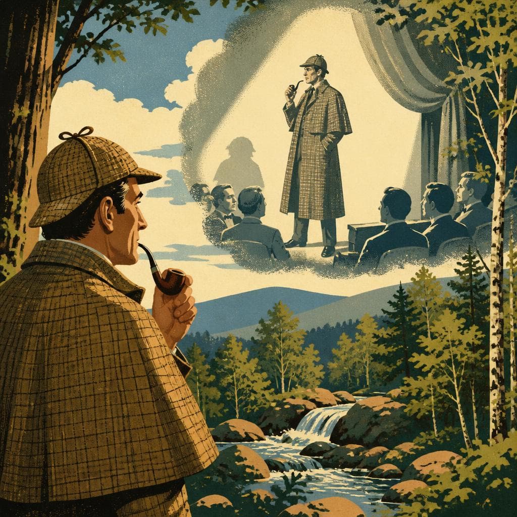 Cover art for The Sherlock Holmes Star Remembered in Gillette Woods