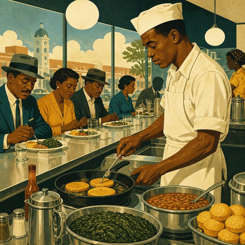 Cover art for At the Counter, Greenwood Keeps Time