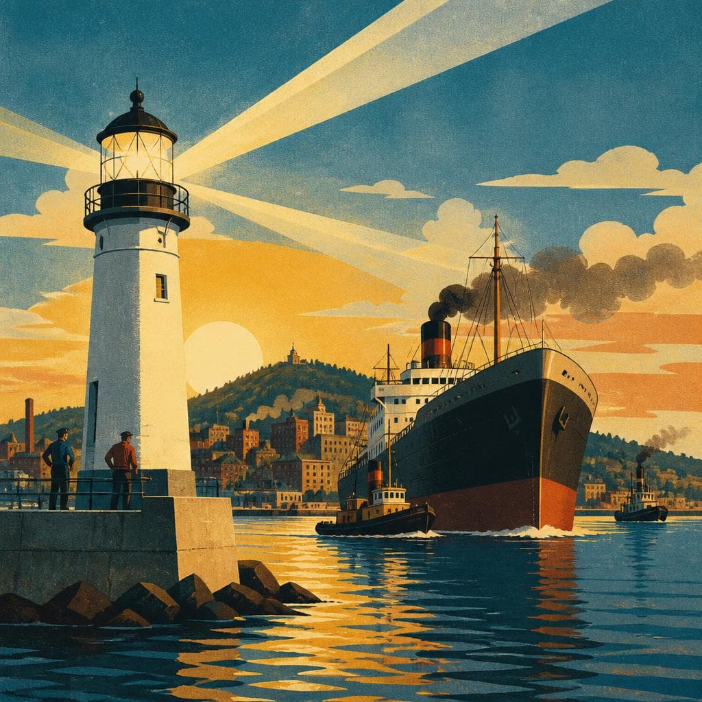 Cover art for The Light That Opened Marquette’s Harbor