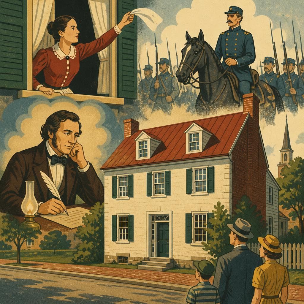 Cover art for How a Poem Made the Barbara Fritchie House